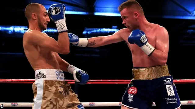 Frankie Gavin (right) in action against Bradley Skeete