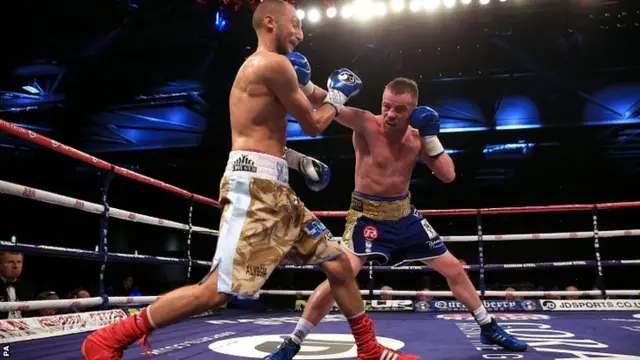 Frankie Gavin (right) in action against Bradley Skeete