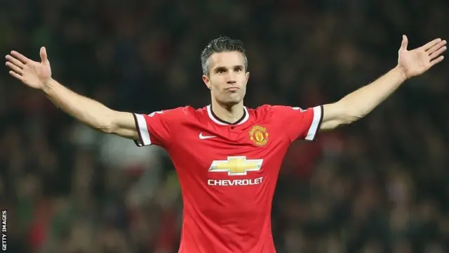 Manchester United striker Robin Van Persie