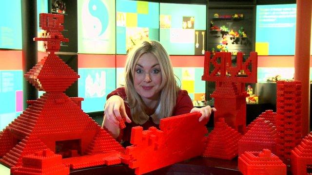 Hayley at the Lego factory in Denmark