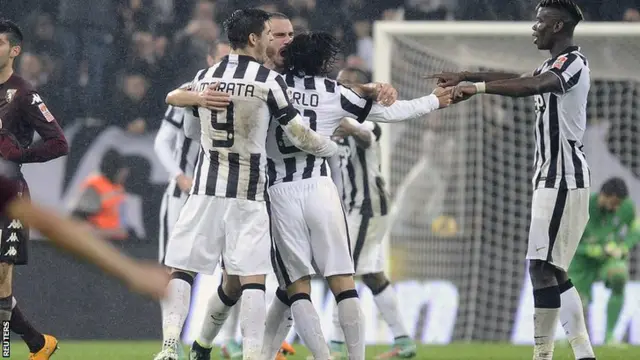 Juventus celebrate