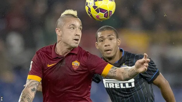 Radja Nainggolan and Juan Jesus