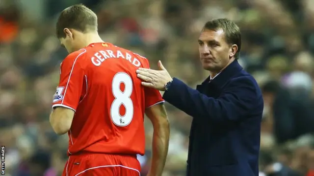 Steven Gerrard and Brendan Rodgers