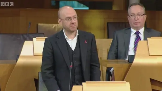 Green MSP Patrick Harvie