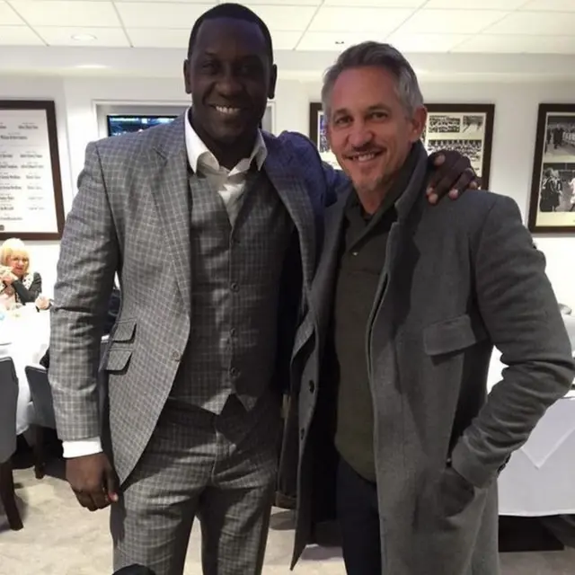 Heskey and Lineker in their threads