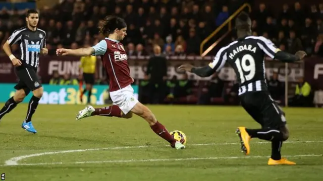 George Boyd scores for Burnley