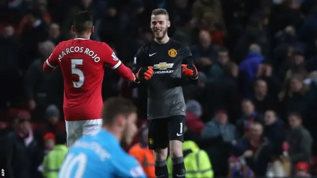 Manchester United celebrate