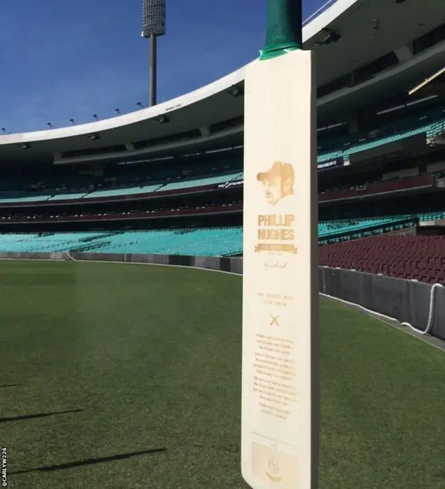 SCG tribute to Phillip Hughes