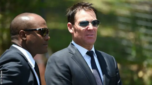 Brian Lara and Shane Warne