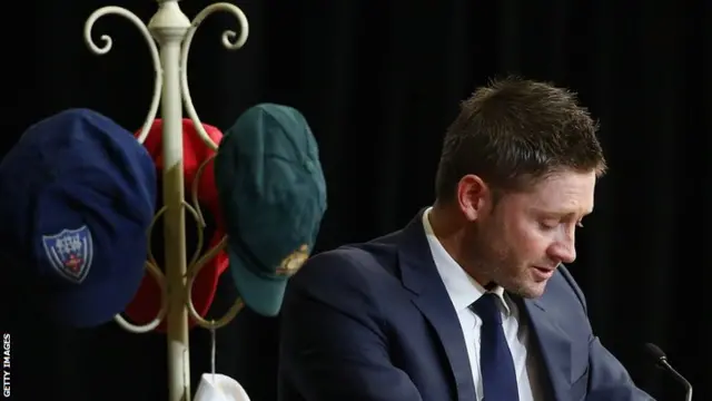 Michael Clarke reads his tribute to Phillip Hughes