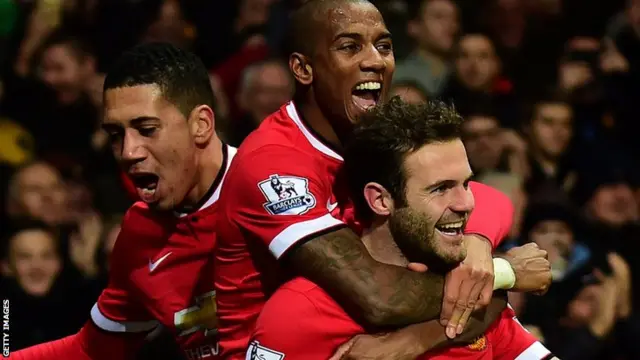 Manchester United celebrate