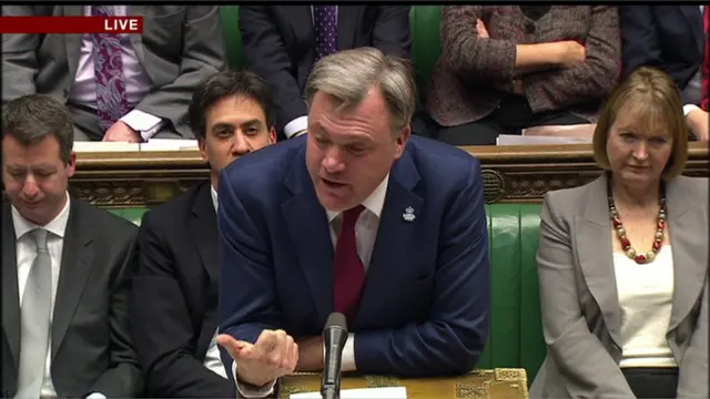 Shadow Chancellor Ed Balls