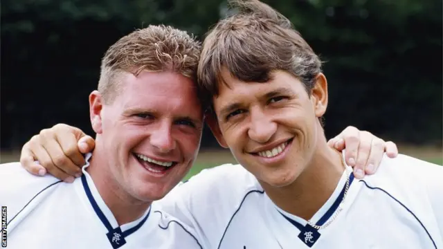 Paul Gascoigne and Gary Lineker