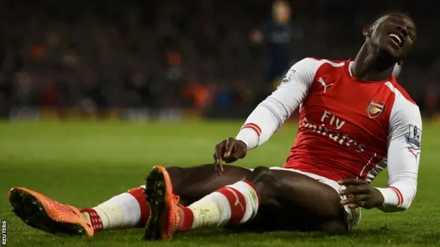 Danny Welbeck in action for Arsenal