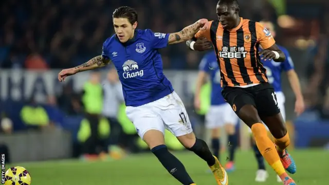 Everton midfielder Muhamed Besic