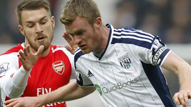 West Brom striker Chris Brunt