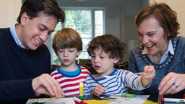 Ed Miliband and family