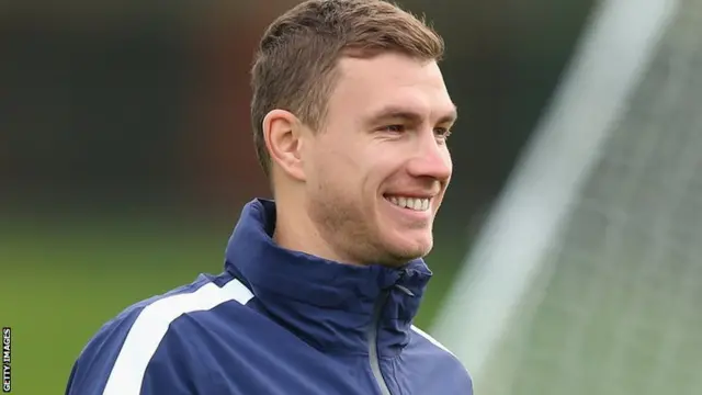 Manchester City striker Edin Dzeko