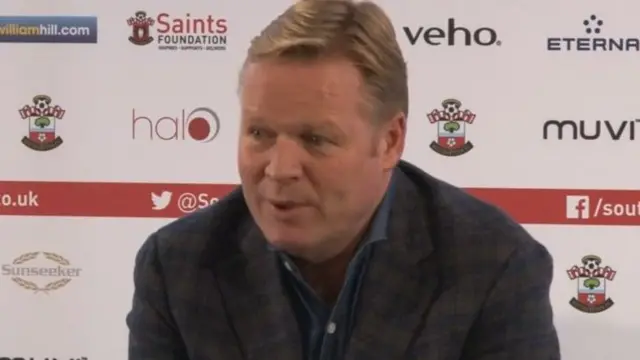 Southampton manager Ronald Koeman