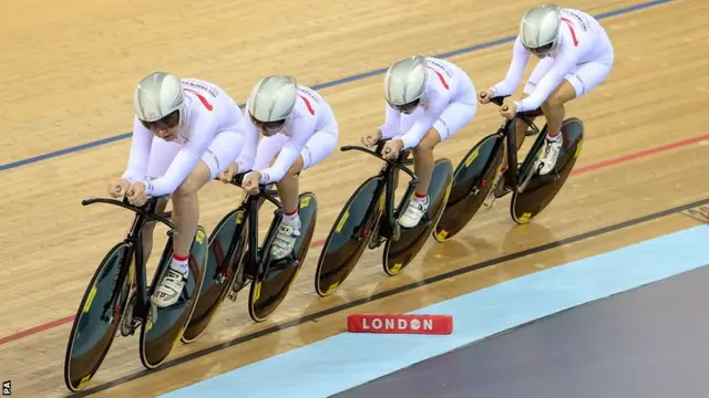 Great Britain's women's team pursuit team