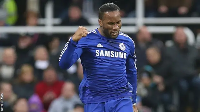 Drogba celebrates