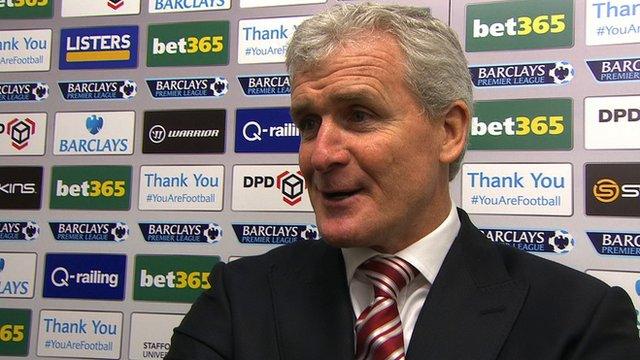 Stoke City manager Mark Hughes