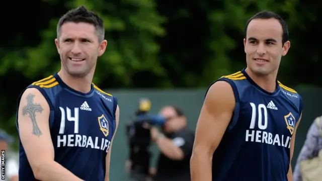 Robbie Keane (left) and Landon Donovan