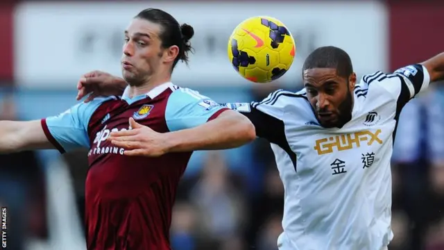 Andy Carroll and Wilfried Bony