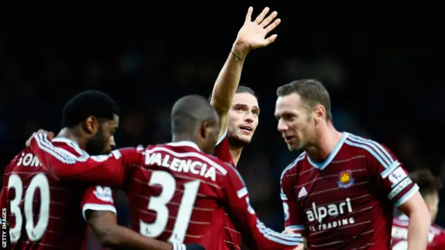 Andy Carroll celebrates