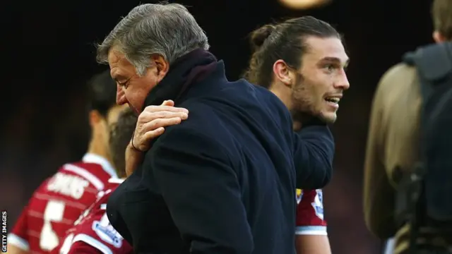 Sam Allardyce and Andy Carroll