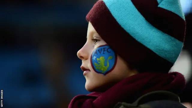 A young Aston Villa fan