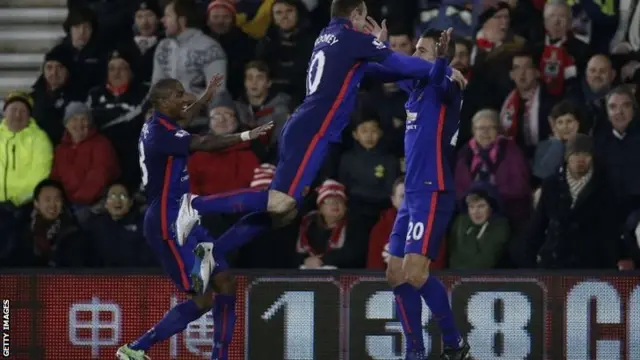 Manchester United celebrate