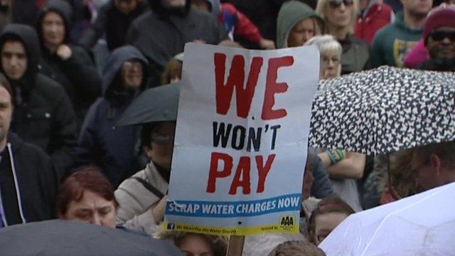 Water charge protests in Ireland