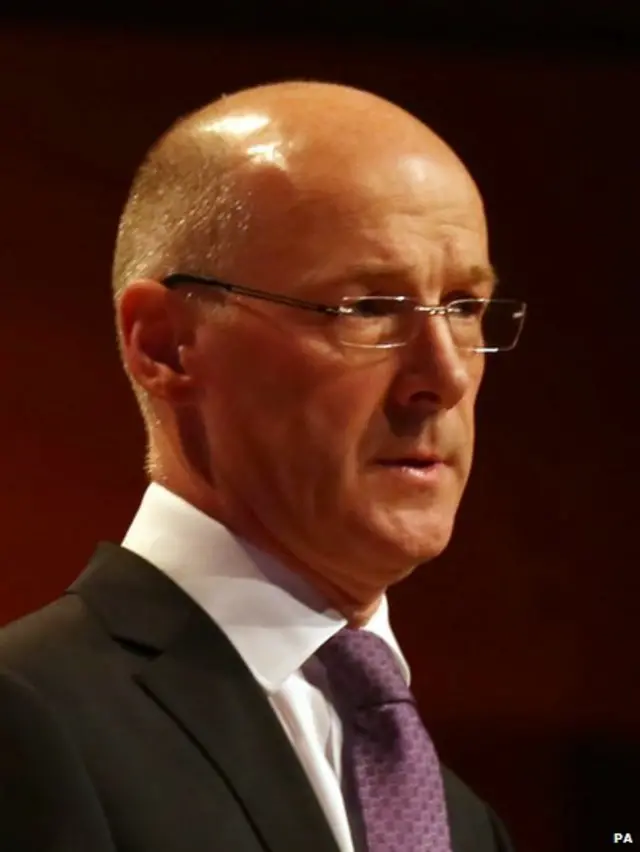 Deputy First Minister John Swinney