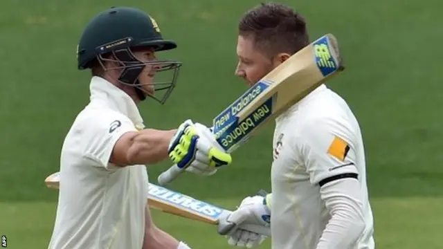 Steve Smith and Michael Clarke