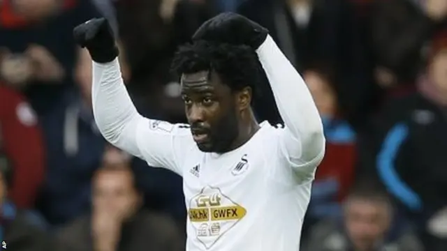 Swansea striker Wilfried Bony