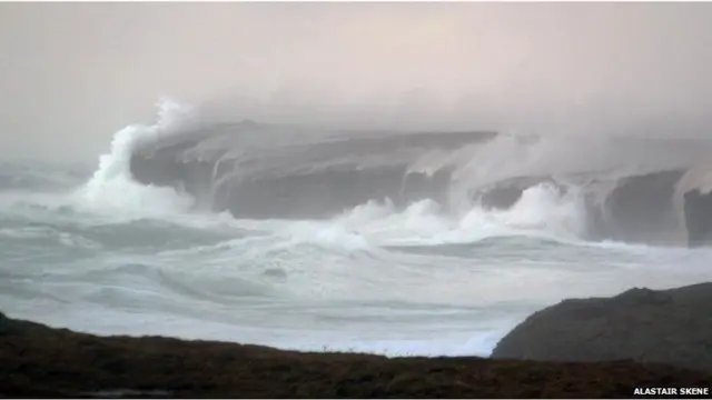 Stormy sea