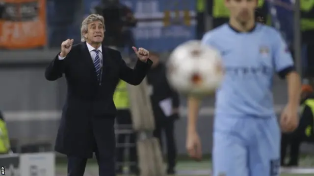 Man City manager Manuel Pellegrini