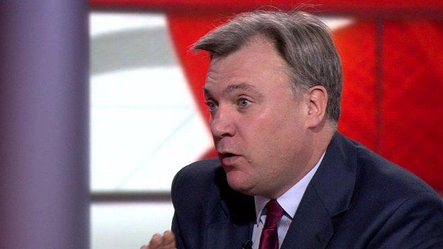 Shadow Chancellor Ed Balls