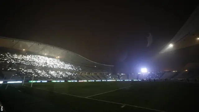 Besiktas floodlights fail