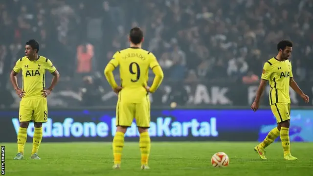 Paulinho, Roberto Soldado and Mousa Dembele