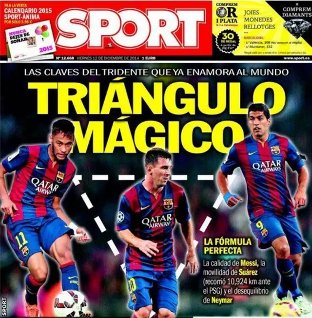 Sport front page