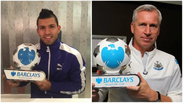 Sergio Aguero and Alan Pardew