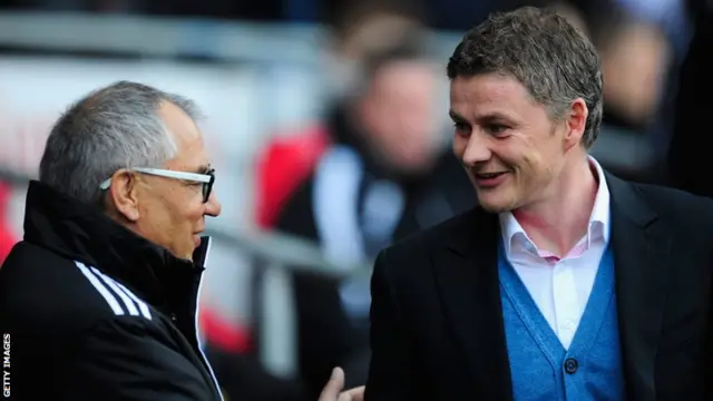 Felix Magath and Ole Gunnar Solskjaer