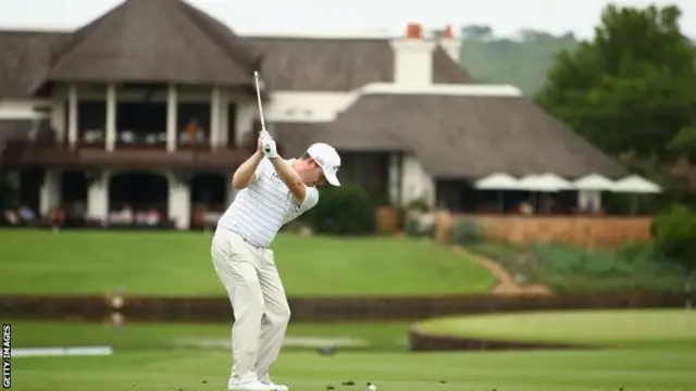 Branden Grace in second-round action at Leopards Creek