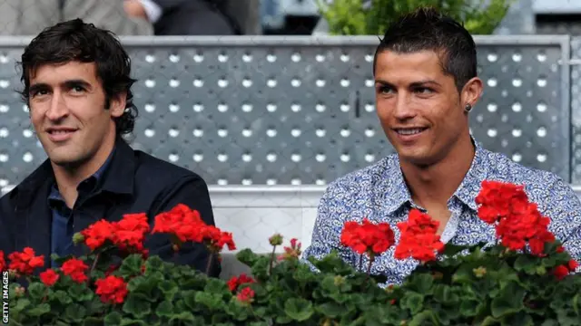 Raul and Cristiano Ronaldo