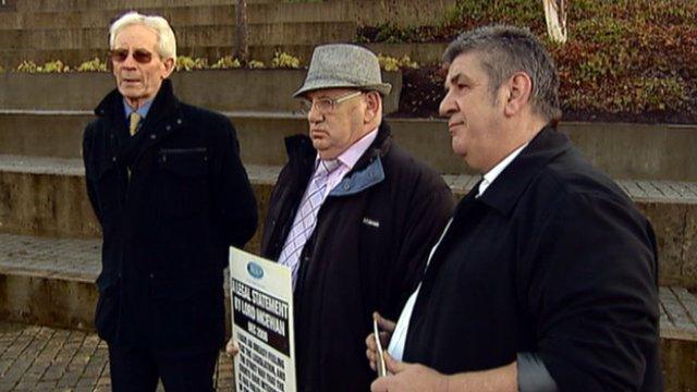 Men calling for an inquiry into historical child abuse