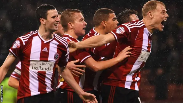 Sheffield United celebrate