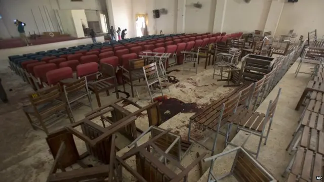 Auditorium where attack took place