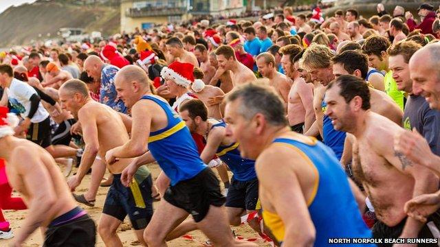 The Cromer Boxing Day Dip in Norfolk